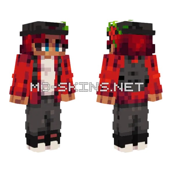 Marooned 1 4 Minecraft skin, front and back