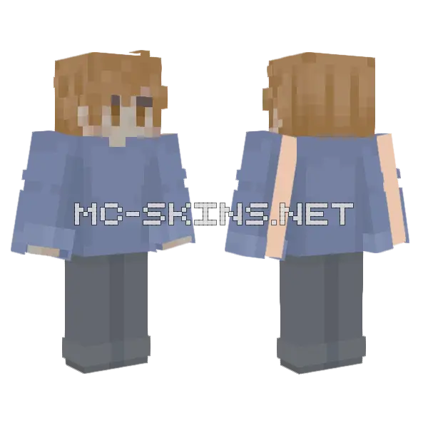 Mars With Sweater Minecraft skin, front and back
