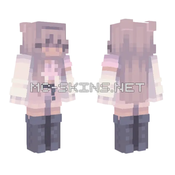 Marshmallows Rce Minecraft skin, front and back