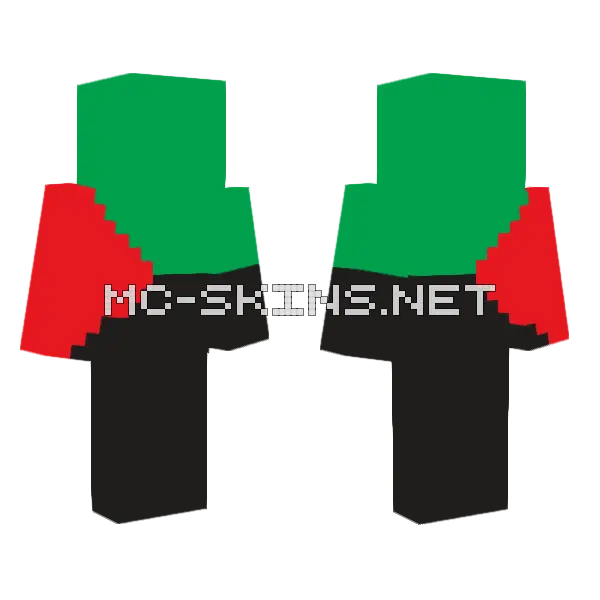 Martinique Flag Outfit Minecraft skin, front and back