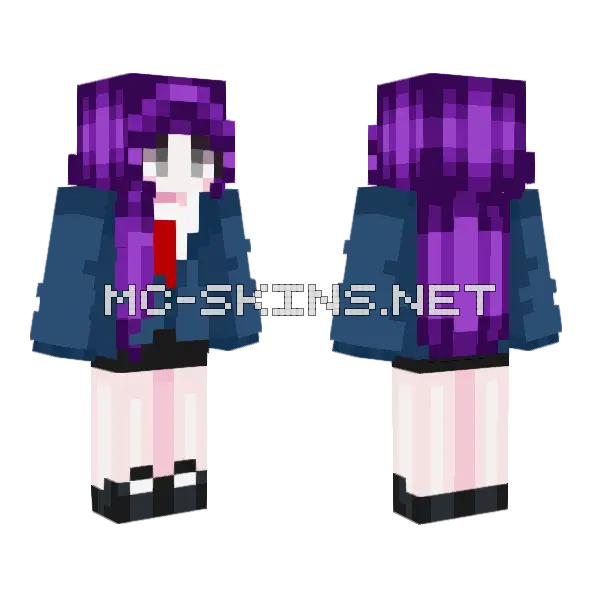 Marzli School Skin Minecraft skin, front and back