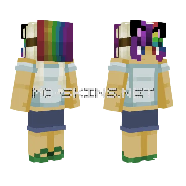 Mask Off Ce Minecraft skin, front and back