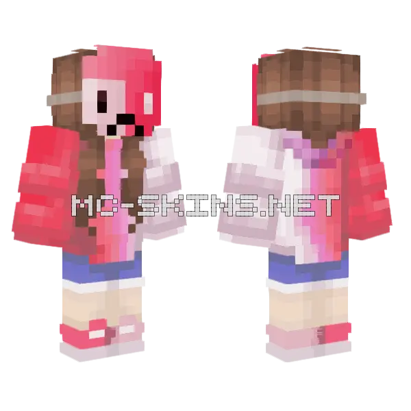 Mask Person Minecraft skin, front and back