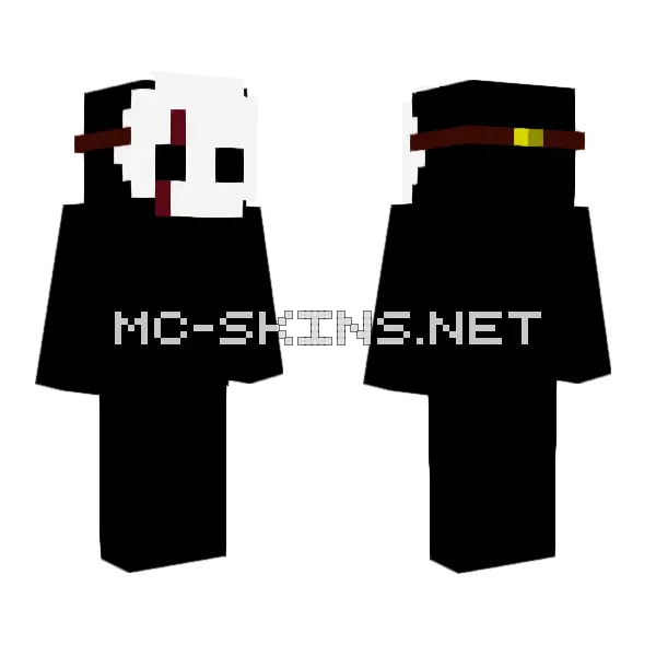 Mask Skin Minecraft skin, front and back