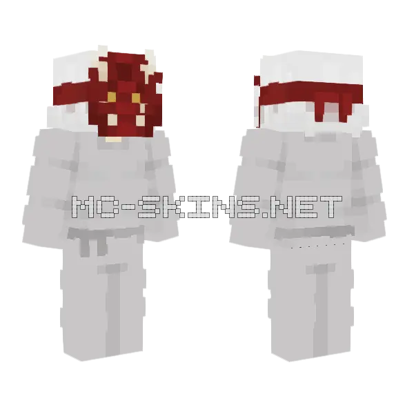 Masked Maniac Minecraft skin, front and back