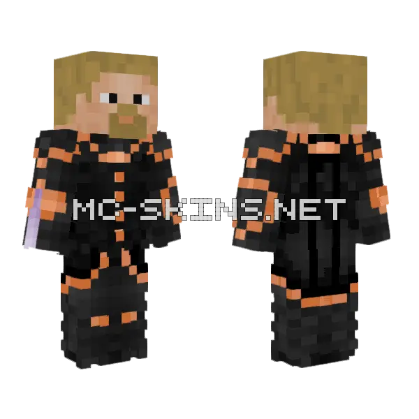 Maskless Clown Minecraft skin, front and back