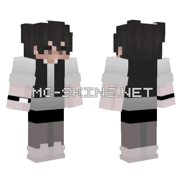 Masksumairu Minecraft skin, front and back