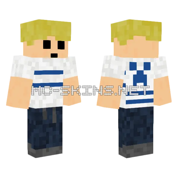 Mason Minecraft skin, front and back