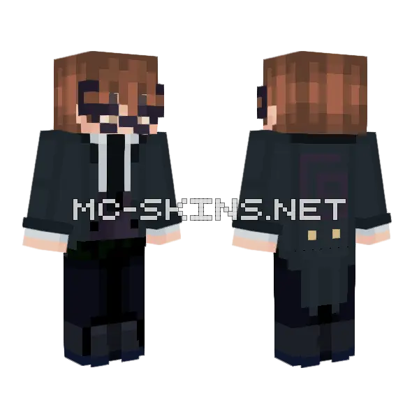 Masquerade Karl Minecraft skin, front and back