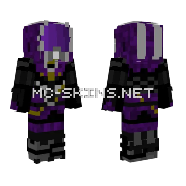 Mass Effect Tali Zorah Minecraft skin, front and back