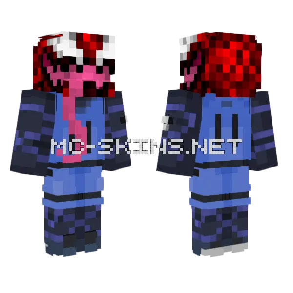 Matanza X Isagi Minecraft skin, front and back