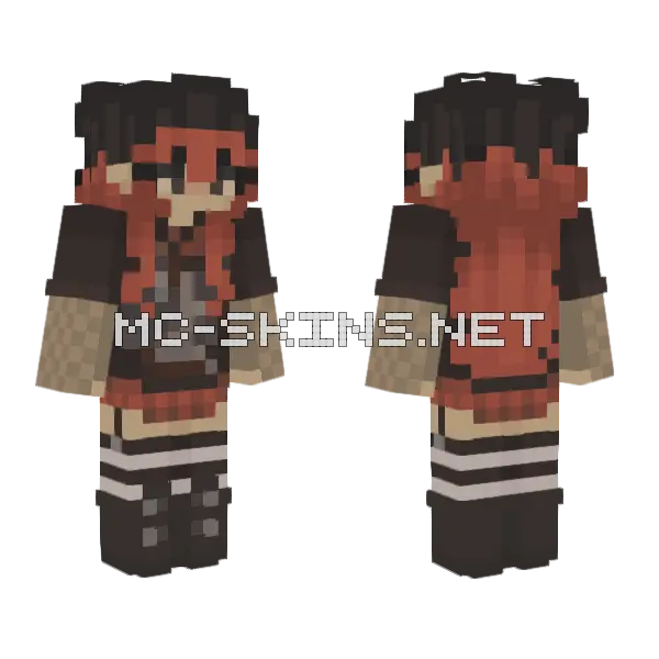 Matching Fem Skin Minecraft skin, front and back
