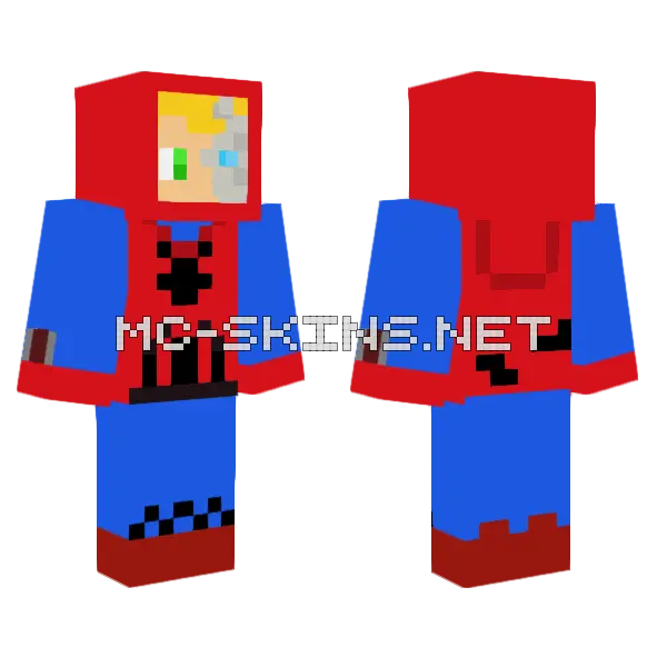 Mateogamer YT Spider-Man Minecraft skin, front and back