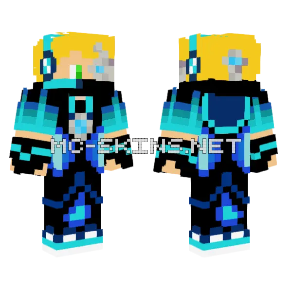 Mateogamer YT7777 Skin Secundaria Minecraft skin, front and back