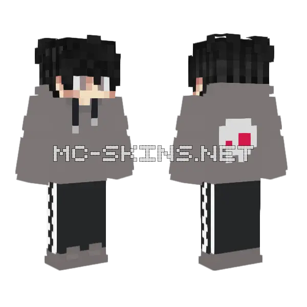 Matte Gray School Uniform, front and back