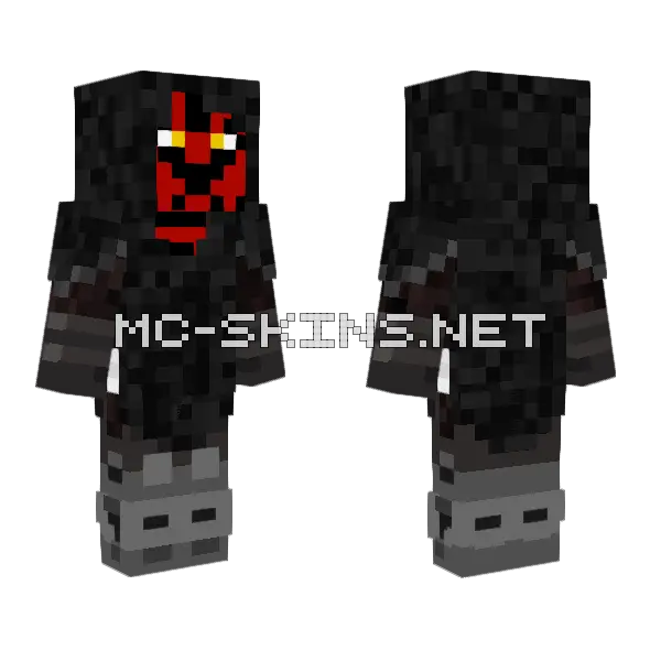 Maul Shadow Lord Minecraft skin, front and back