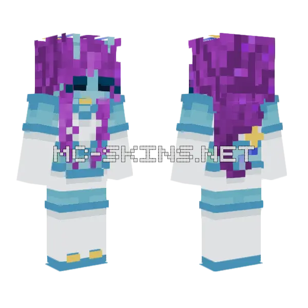 Mauri Fem Minecraft skin, front and back