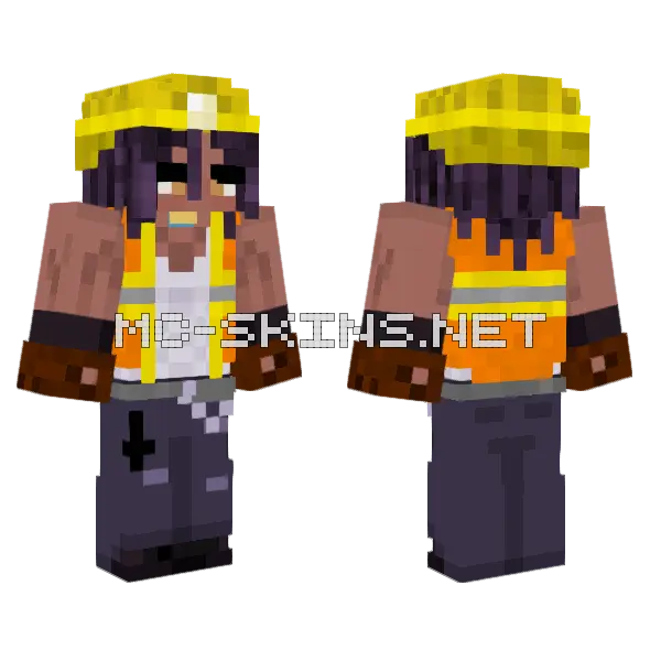 Mauri Male Builder Minecraft skin, front and back