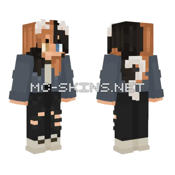Mavis Mau Minecraft skin, front and back