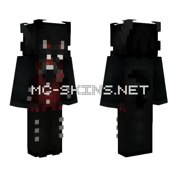 Mawphilia Minecraft skin, front and back