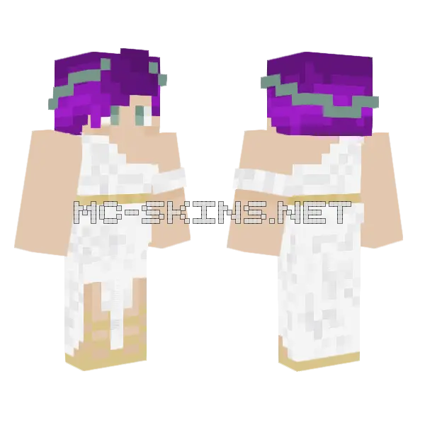 Max Aphrodite Minecraft skin, front and back