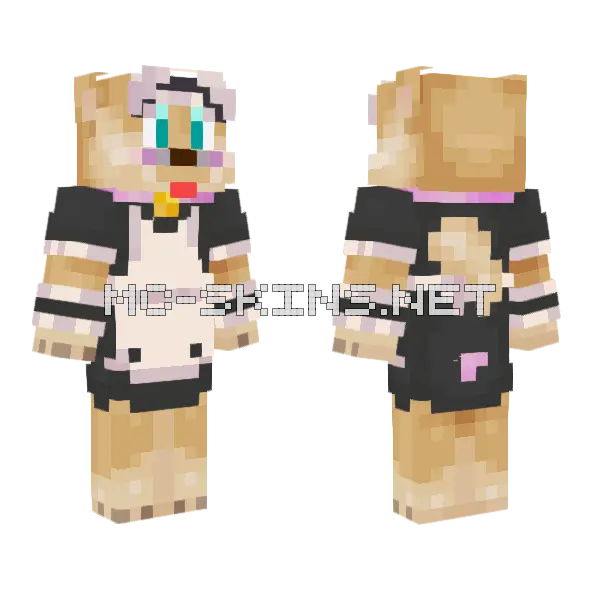 Max Fluffy 4 Minecraft skin, front and back