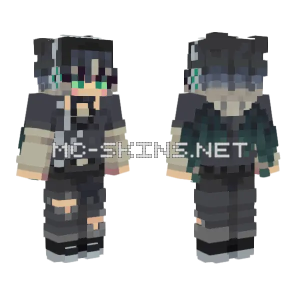 Maxx Minecraft skin, front and back