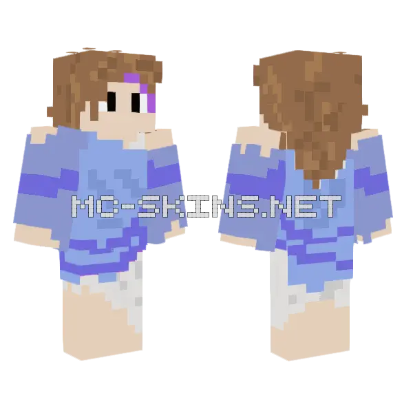 Mayelope Minecraft skin, front and back