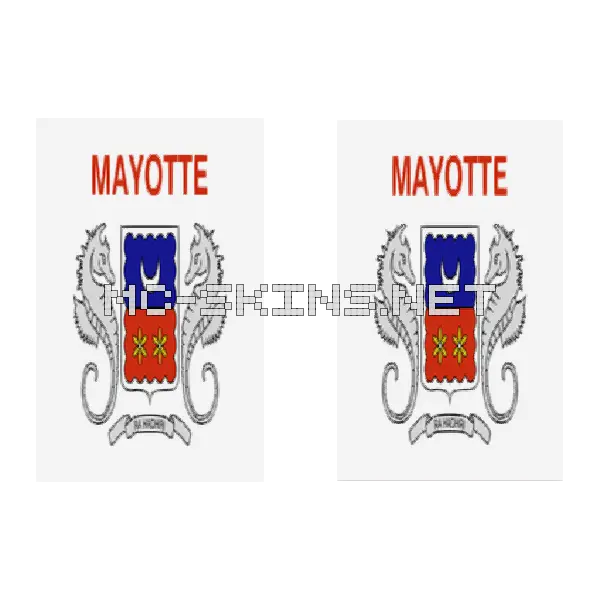 Mayotte Flag cape, outside and lining