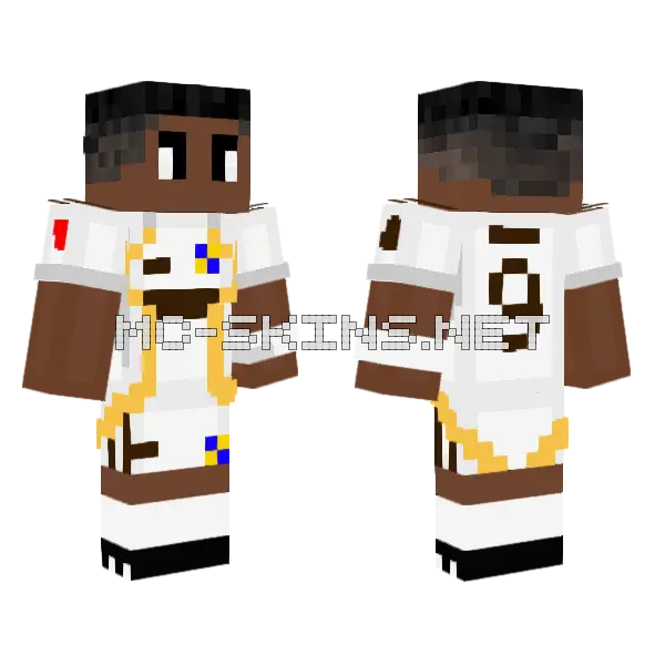 Mbappe Real Madrid 25 26 Minecraft skin, front and back