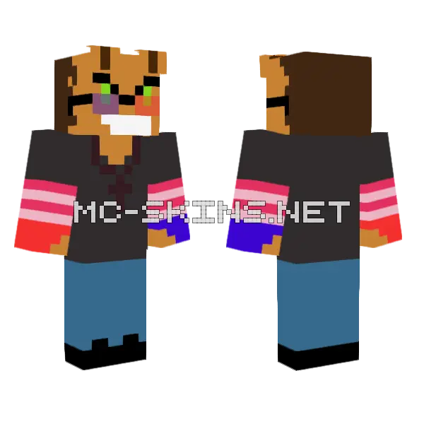 Mc Jk Minecraft skin, front and back