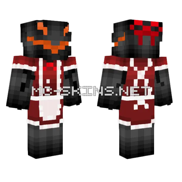 Mc Maid Del Minecraft skin, front and back