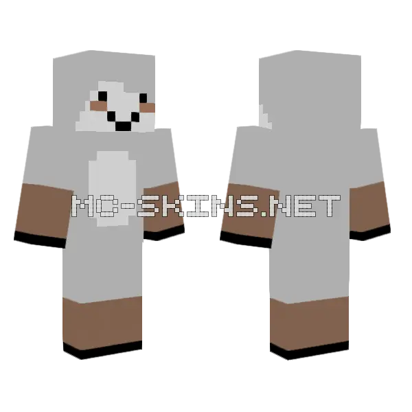 Mc4kidz Sheep Minecraft skin, front and back