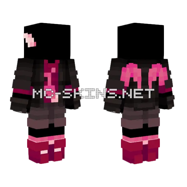 Mcc Pink Parrots Base Minecraft skin, front and back