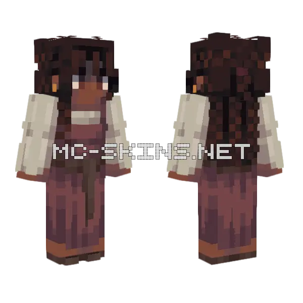 Mcd Remake Kiki Minecraft skin, front and back