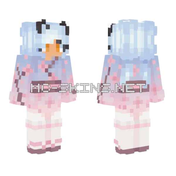 Mcd Remake Nekoette Minecraft skin, front and back