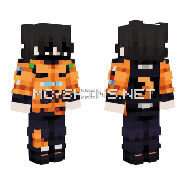 McLaren Racing Skin Minecraft skin, front and back