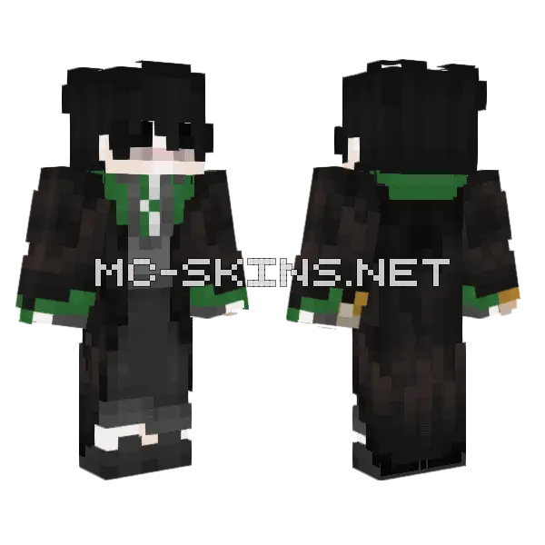 Mcmanuelih3 Black Outfit Minecraft skin, front and back