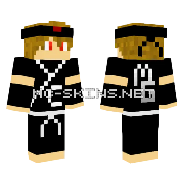Me As A Ninja Minecraft skin, front and back