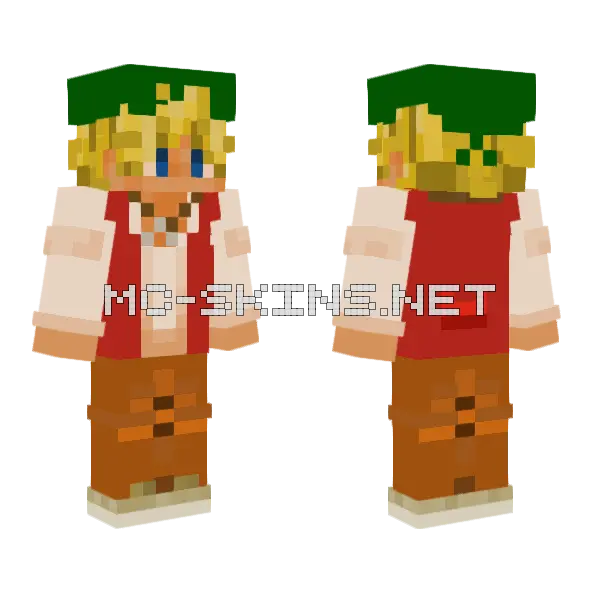 Me As A Pirate Minecraft skin, front and back