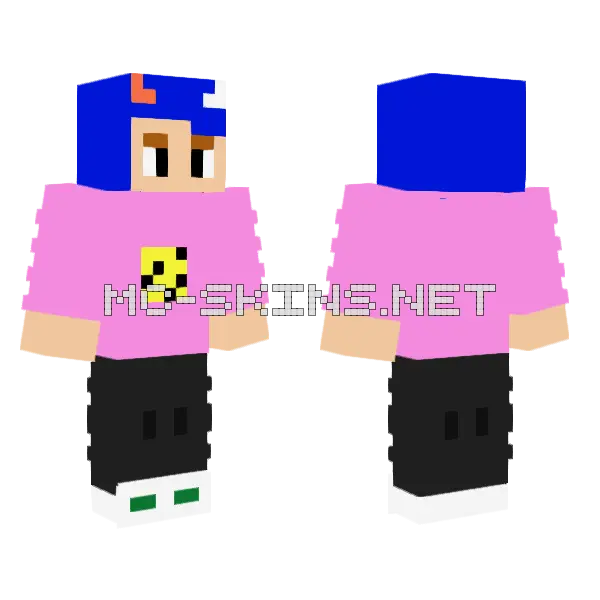 Me As Lankybox Minecraft skin, front and back