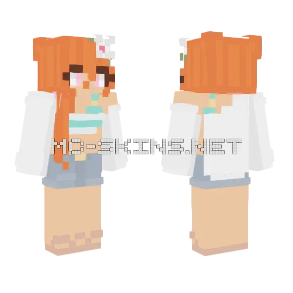 Me As Nami Minecraft skin, front and back