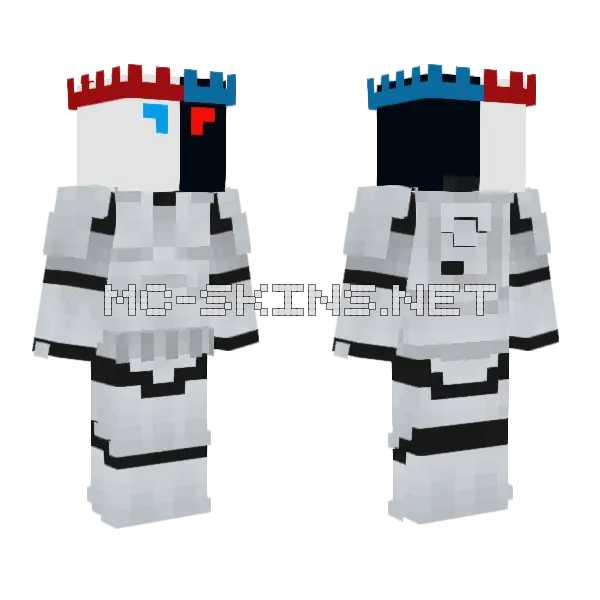 Me As Stormtrooper Minecraft skin, front and back