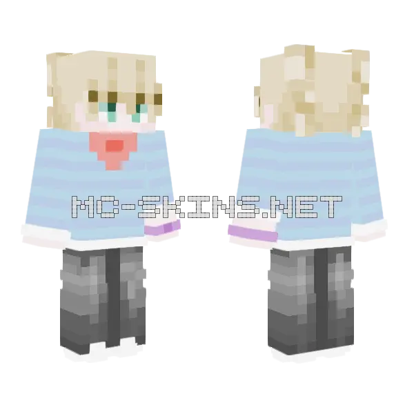 Me But Better Minecraft skin, front and back