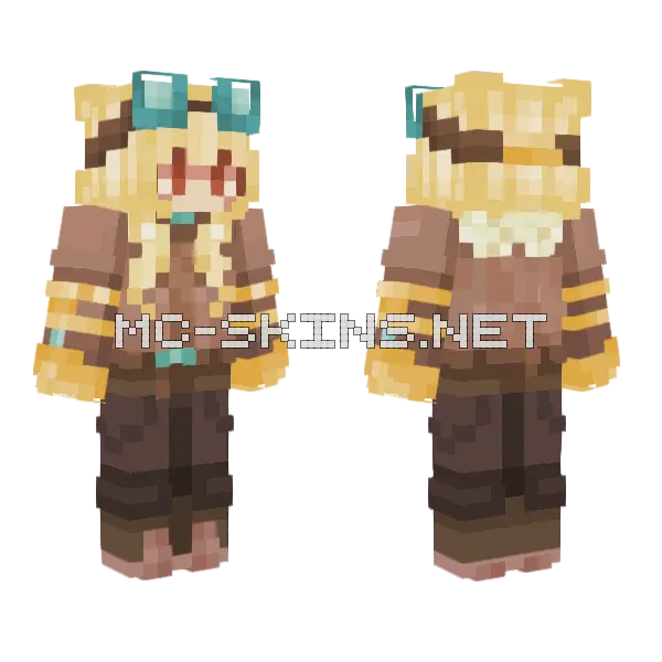 Me But Pilot Minecraft skin, front and back