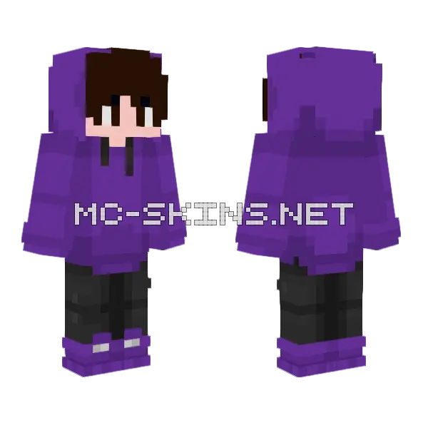 Me But Purpled Minecraft skin, front and back