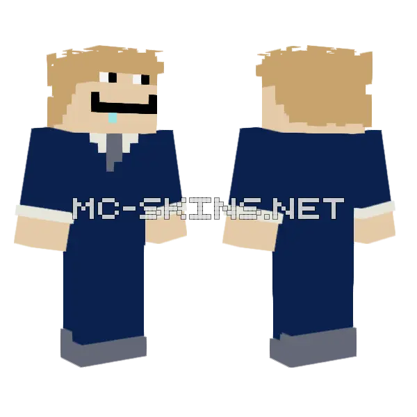 Me In A Suit Minecraft skin, front and back