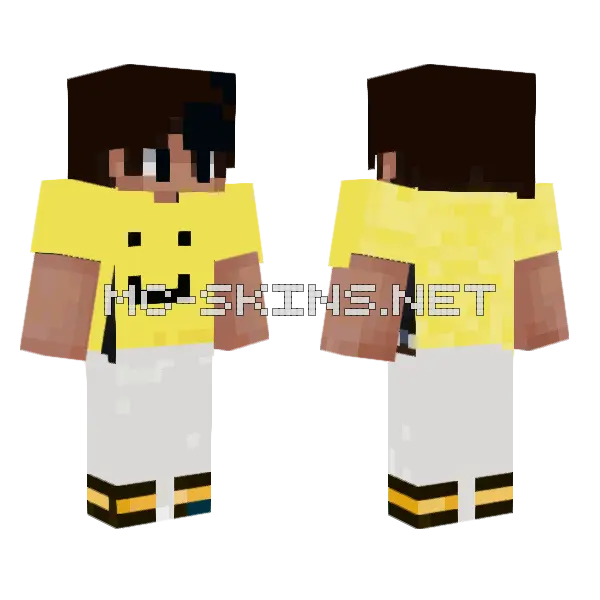 Me In Irl Minecraft skin, front and back