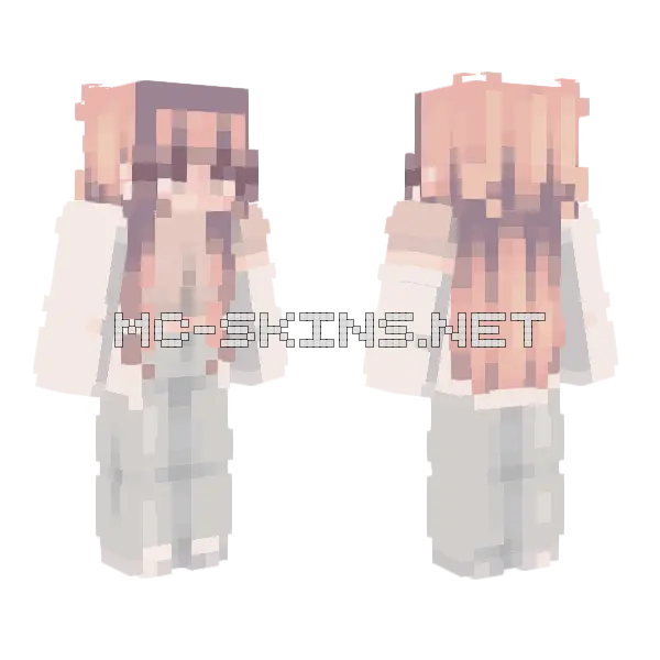 Me IRL Again Minecraft skin, front and back