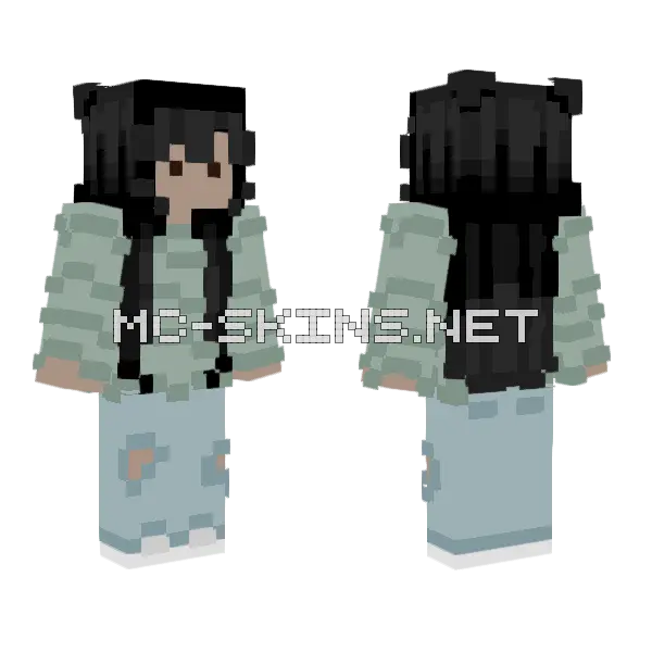 Me irl Dawg Minecraft skin, front and back